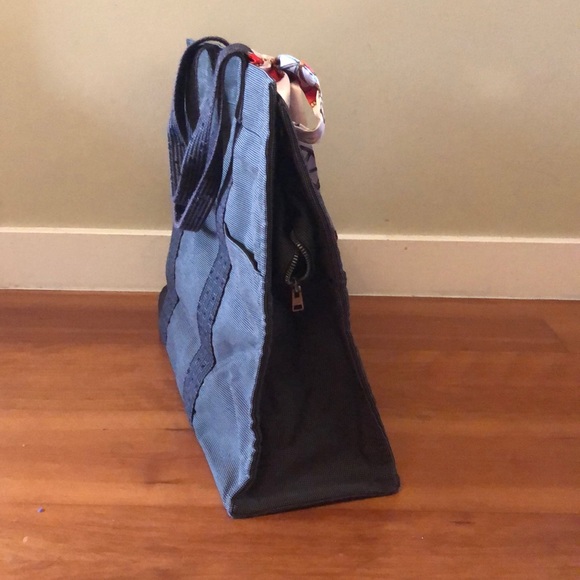 Hermes Herline Grey Canvas Tote Bag GM size - Picture 2 of 11